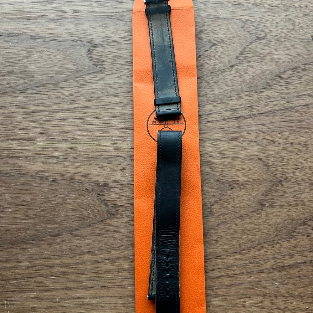 Hermes Cape Code Watch Double Wrap Black Strap Wi… - image 2